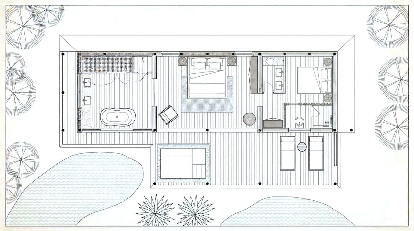 Bungalow Plan de sol