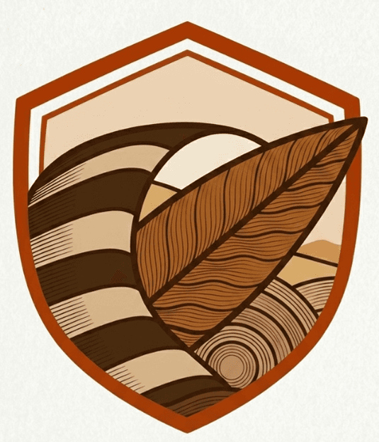 Blason terre & feuille