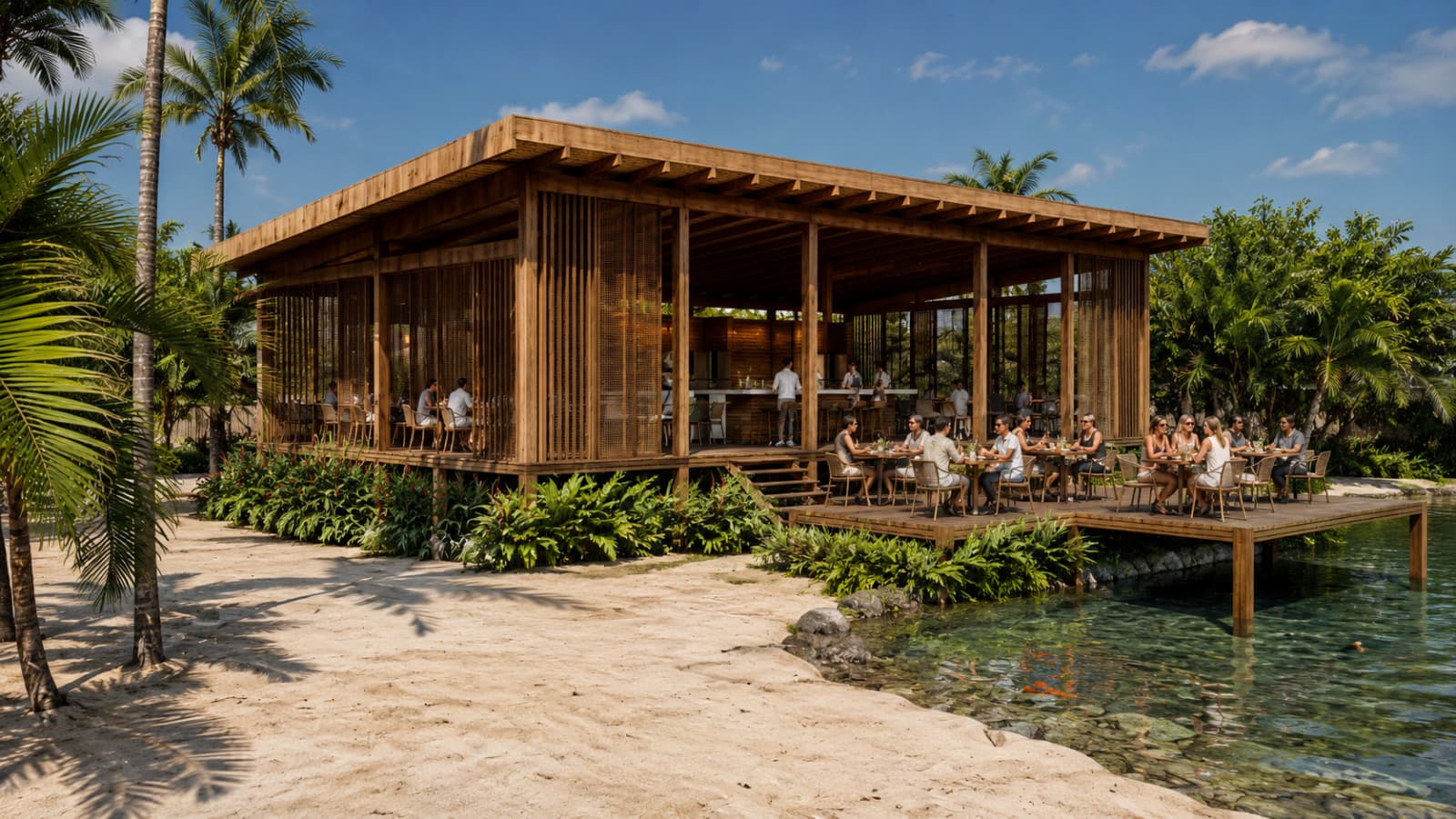 Restaurant - Vue perspective
