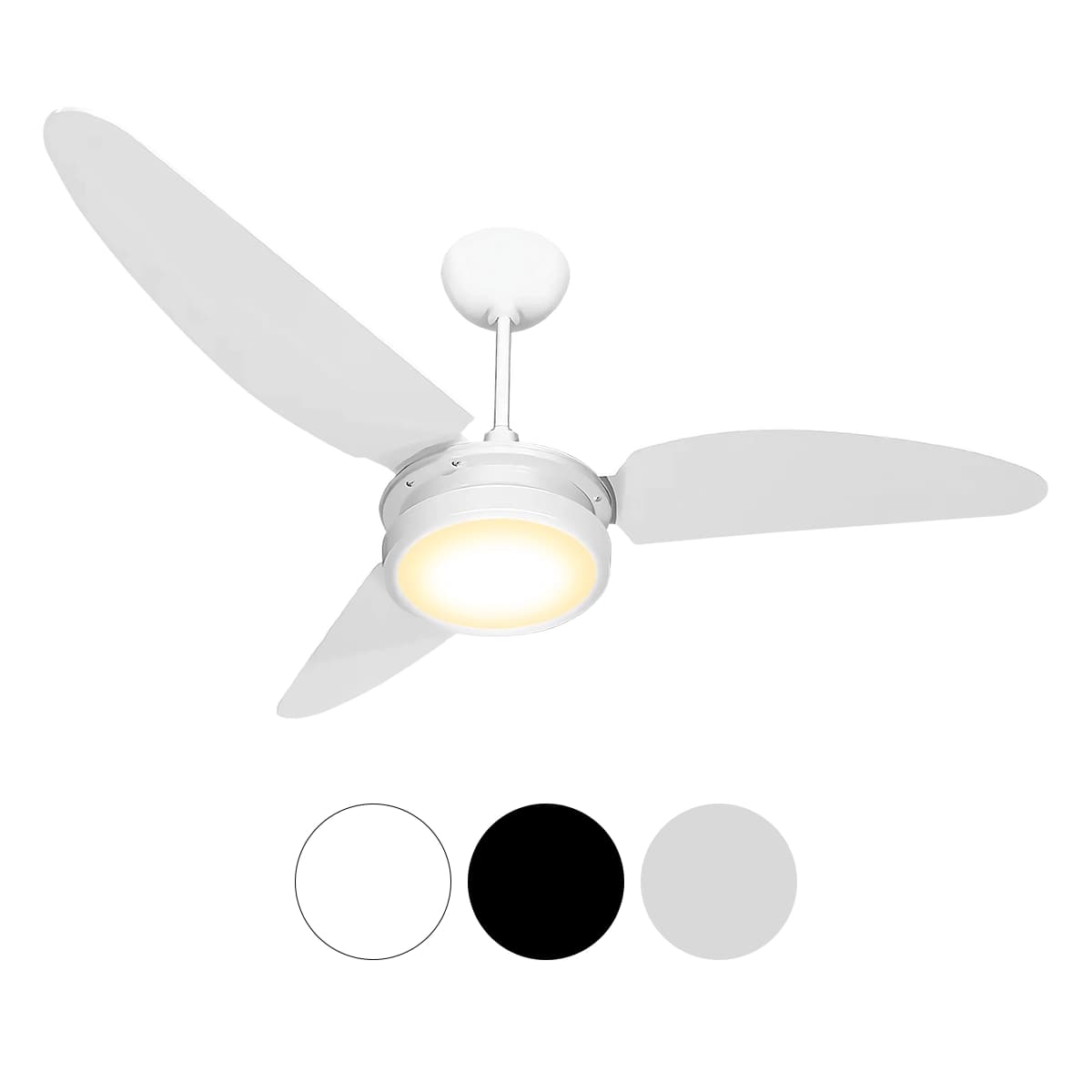Ventilateur de plafond blanc Beltempo Maris avec éclairage LED