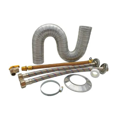 Kit de cheminée flexible 60 mm pour chauffe-eau au gaz