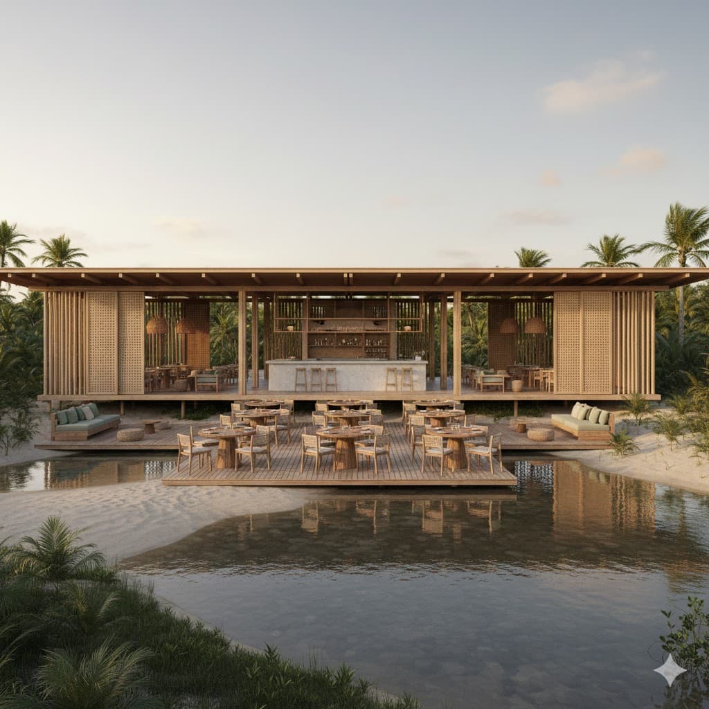 Restaurant Architecture Visualization 1