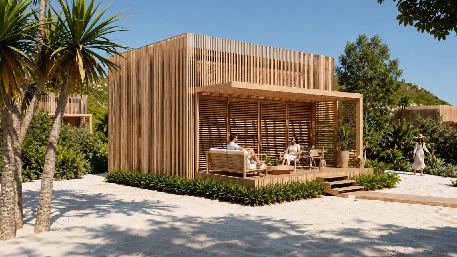 Perspective architecturale du petit bungalow Kalpana