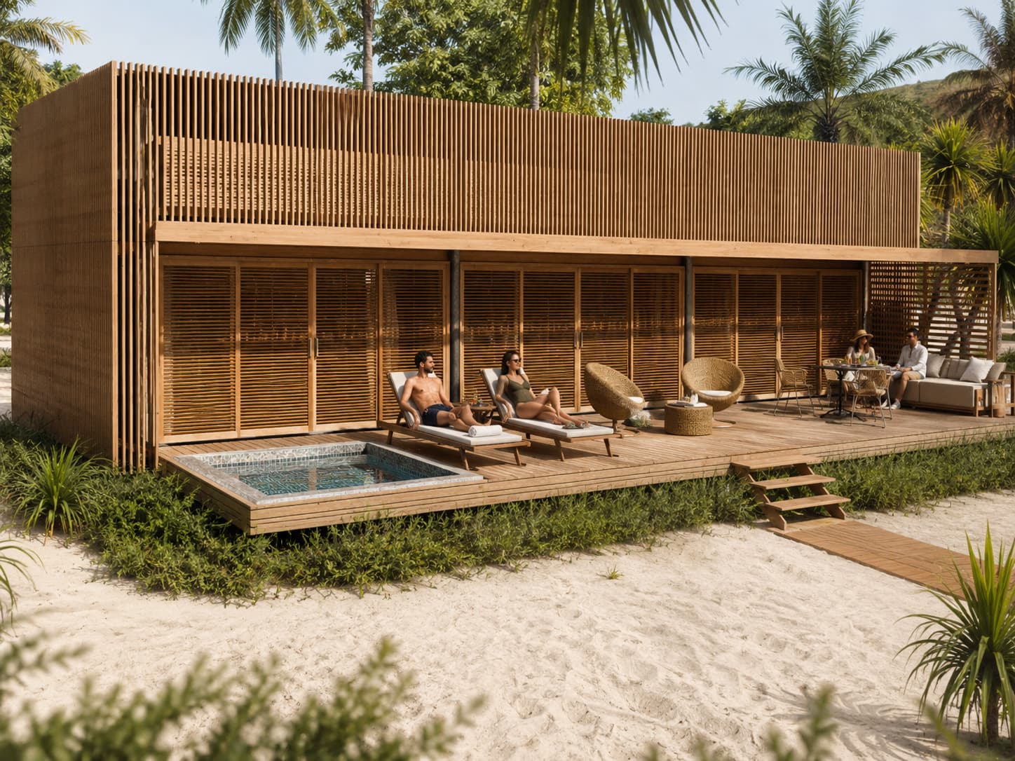 Bungalow Familial - Vue perspective