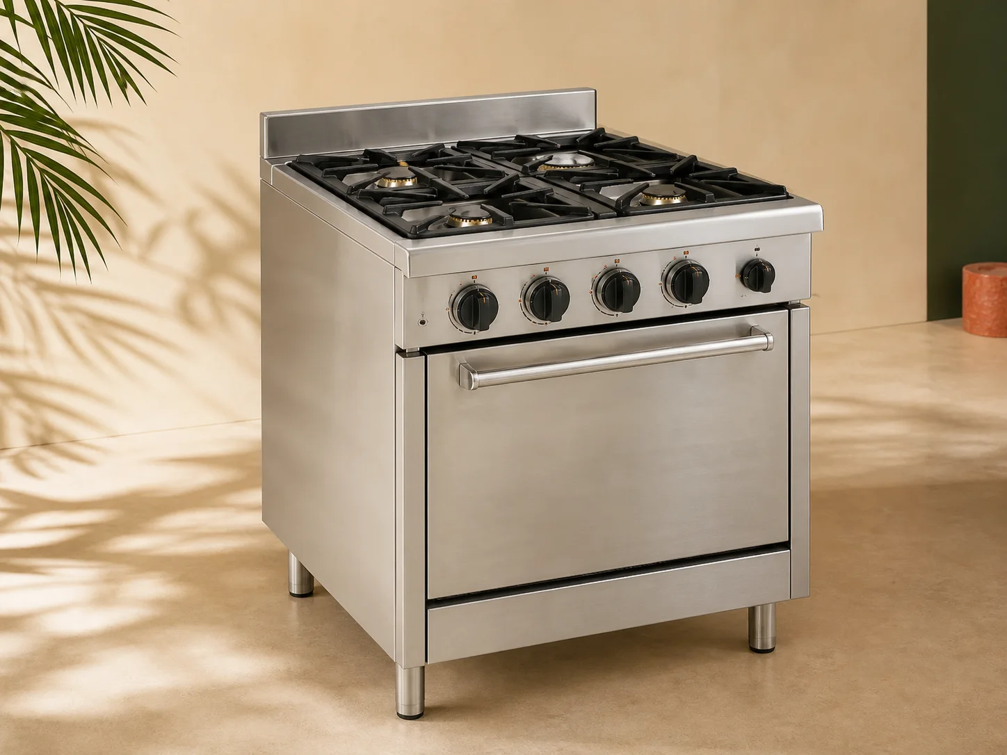 Ligne de cuisson professionnelle avec four combiné vapeur